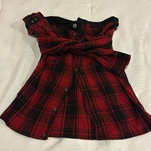 Custom Destructive By Bronte Plaid Skirt Size Medium